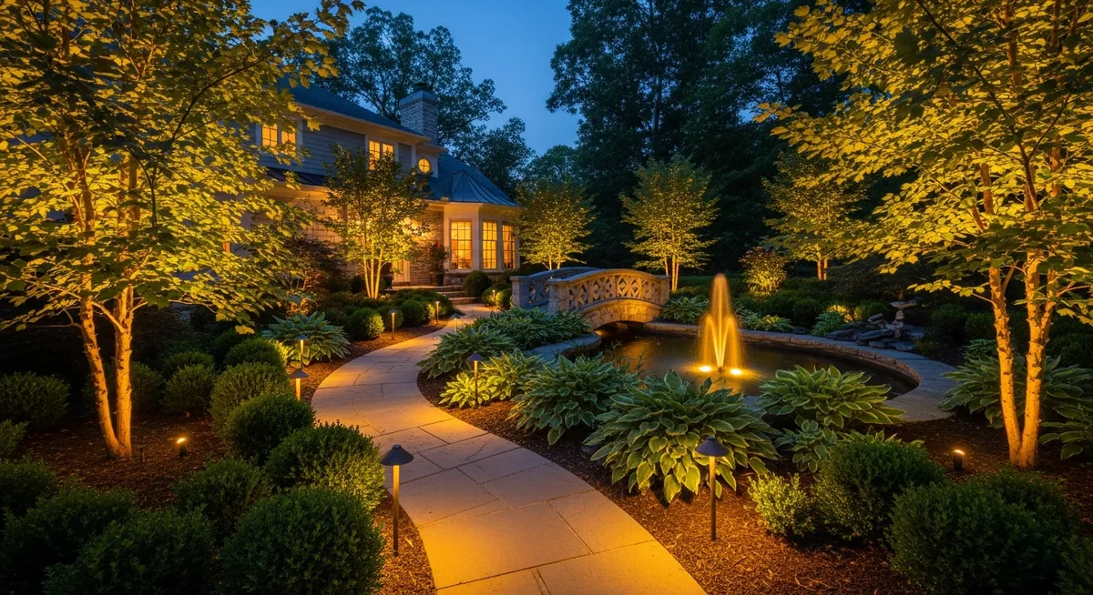 Landscape lighting project