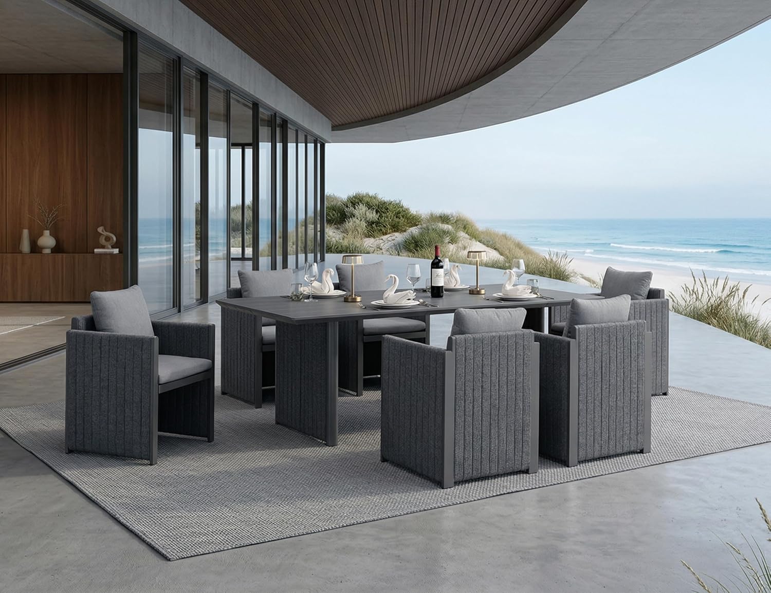 Outdoor patio dining set