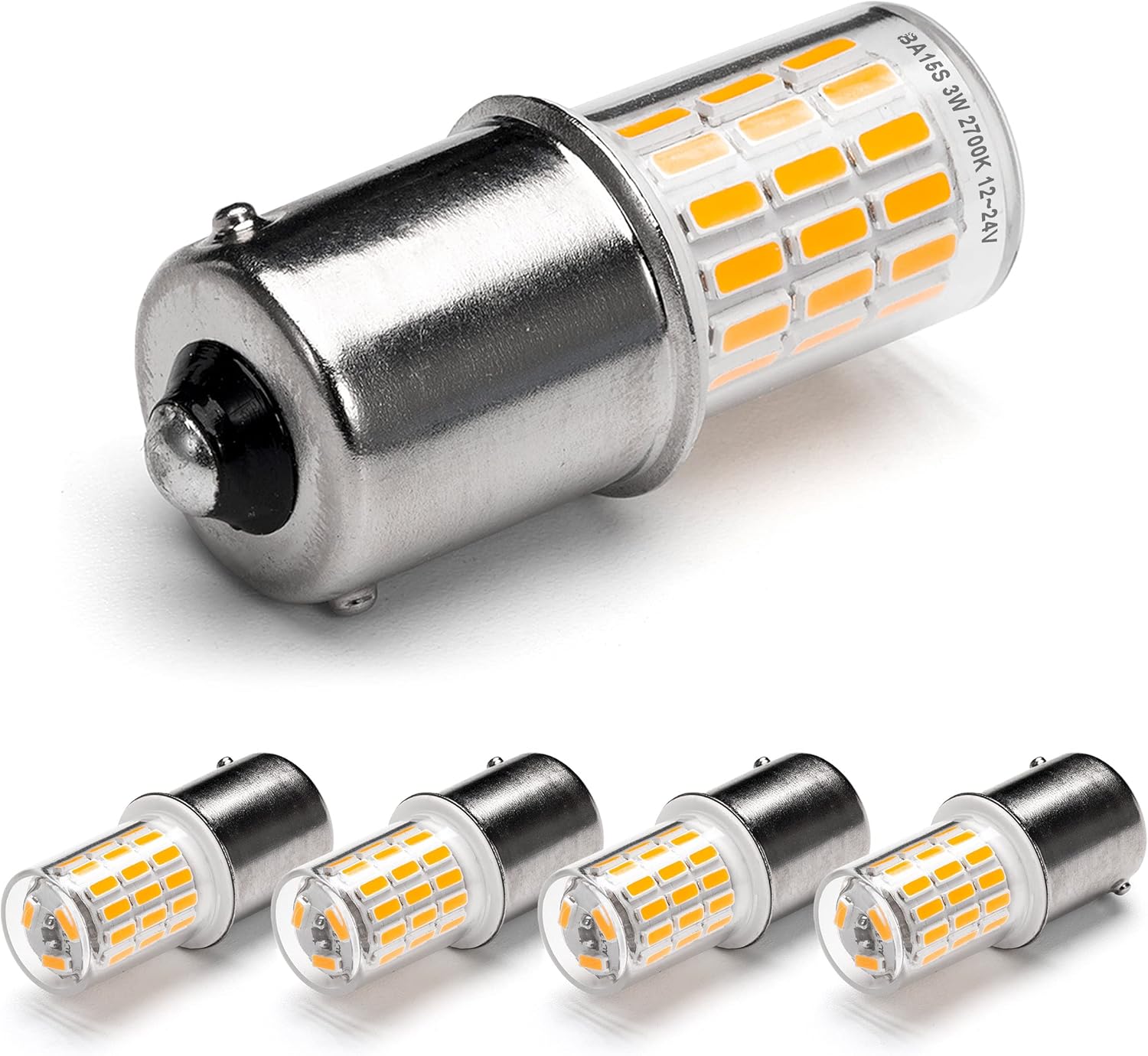 BA15 wedge-base LED bulb 2700K